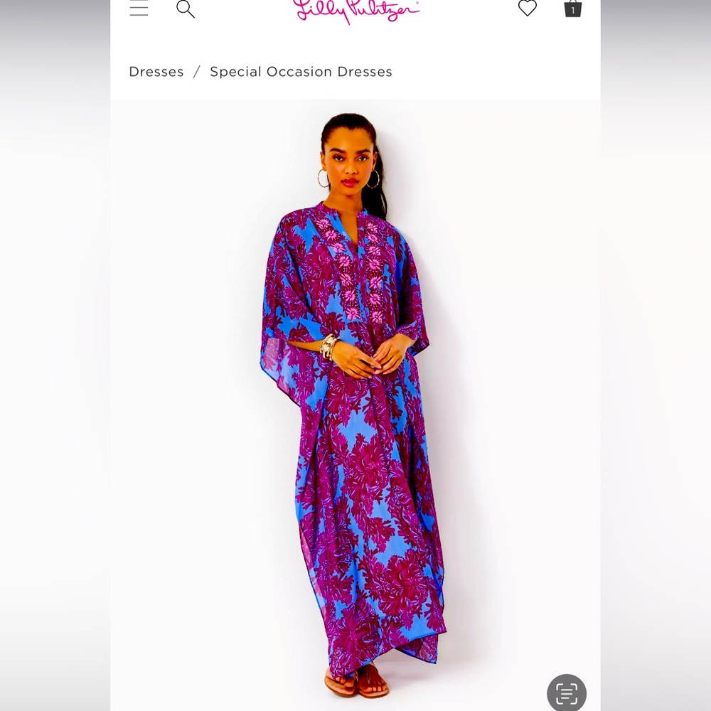 Lilly Pulitzer Sz s/m caftan dress.